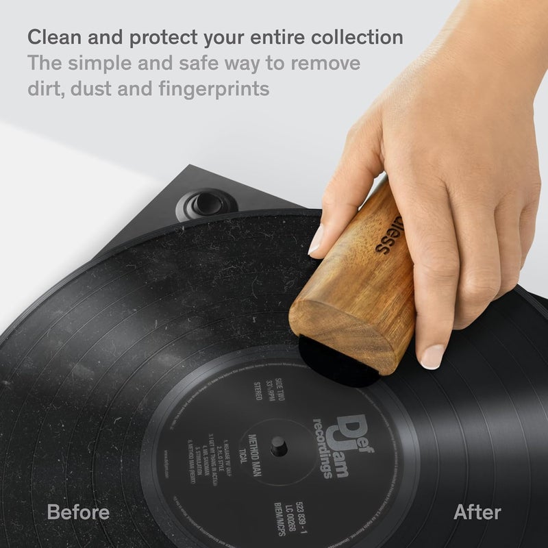 Boundless Audio Vinyl Record Cleaning Kit - 8-in-1 Vinyl Cleaner Kit Includes Carbon Fiber & Velvet Record Brushes, Stylus Brush, Cleaning Solution, Microfiber Cloths & Metal Case - Image 2